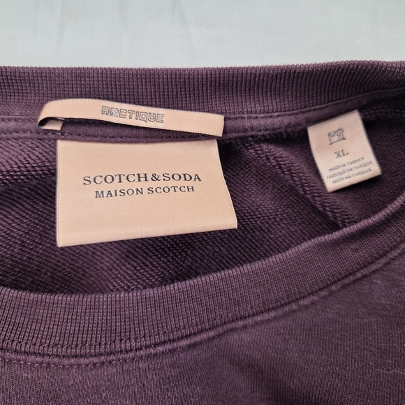 Scotch & Soda Crewneck Purple Sweatshirt Artwork Sweater Size XL - Picture 7 of 13